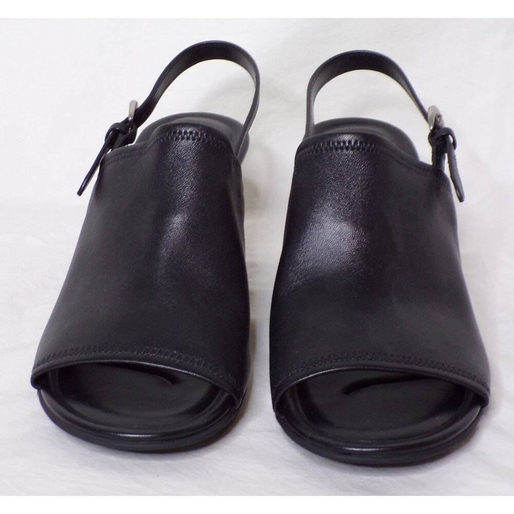 🆕VINCE Jana Slingback Heels Shoe Leather 9 Black - Picture 6 of 13